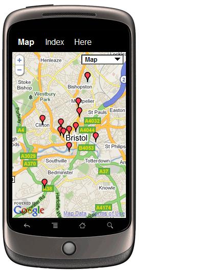 Mobile GeoRSS Maps